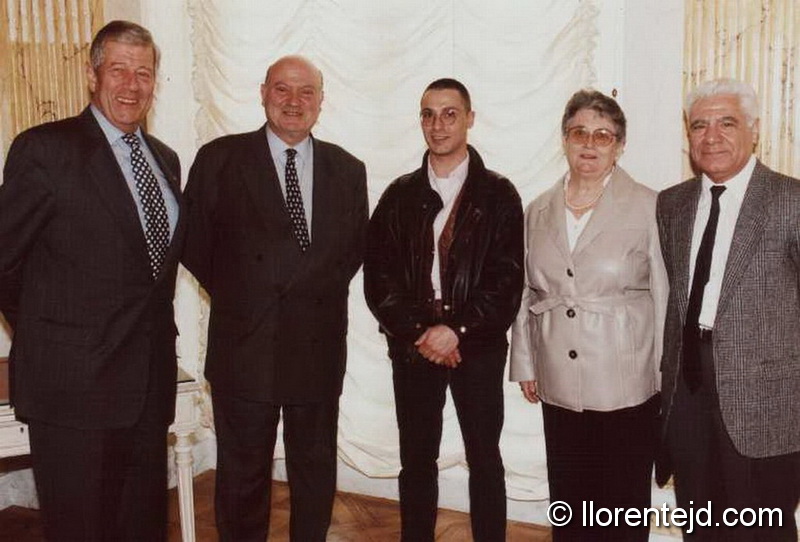 José Bideguain (ACF président), André Santini (Maire d'Issy les Moulineaux)
